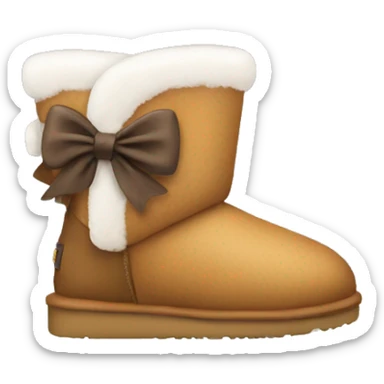 Uggs with bow sticker