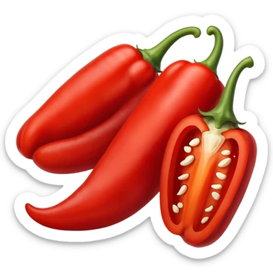 sliced red pepper sticker