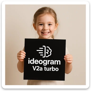 make image of a child holding a poster of this image sticker