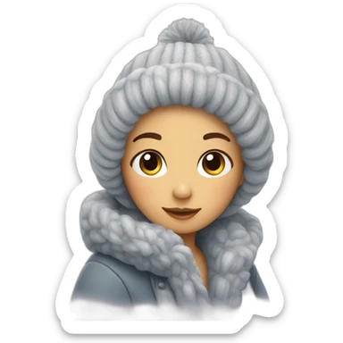 cozy winter vibes sticker