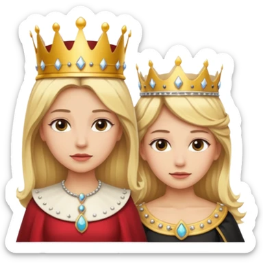 Blonde Queen and servant sticker