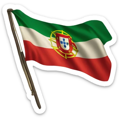 Flag of Portugal used until 1910 sticker