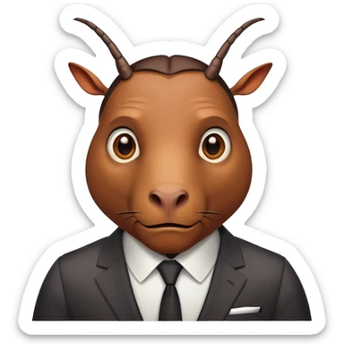 Normal roach that has a suit like a lawyer sticker