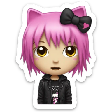 emo hellokitty sticker
