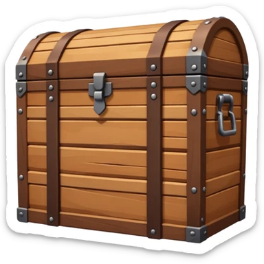 chest brown emoji low poly  sticker