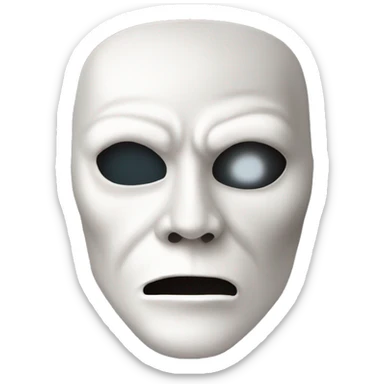 Phantom of the opera mask sticker