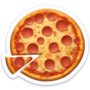 Pepperoni pizza sticker