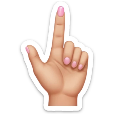 hand reaching down from clouds, representing the 'finger of god', apple emoji style, no text sticker