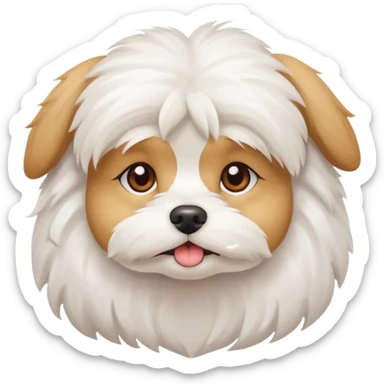Cute dog Maltese sticker