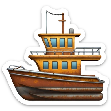 tow boat sticker