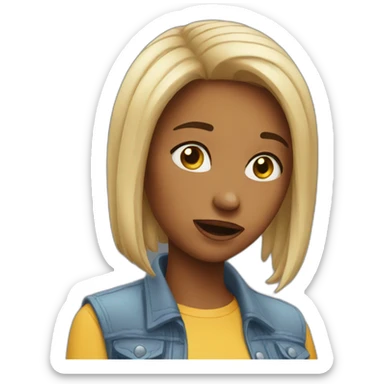 embarrassing girl  sticker