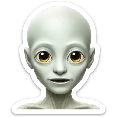 a Reptilian alien white woman, full body, sleeping sticker