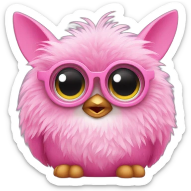 Pink Furby sticker