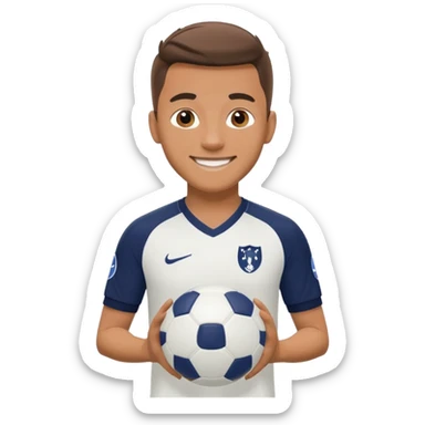 man in tottenham hotspurs kit sticker