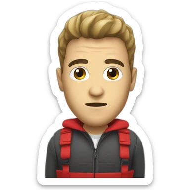 Fiat Ducato red bad guy sticker