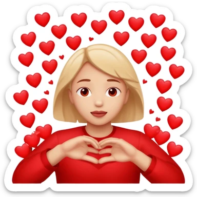 Fainting in love sticker