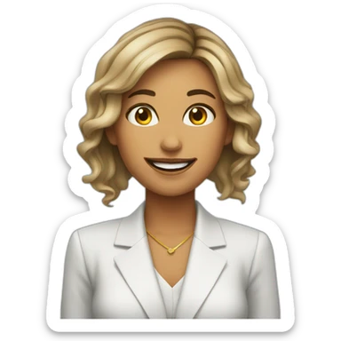 best sales agent girl sticker