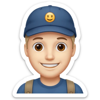 Make me stickers - a guy in a cap sticker