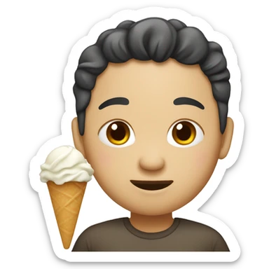 Chinese with ice crean  sticker