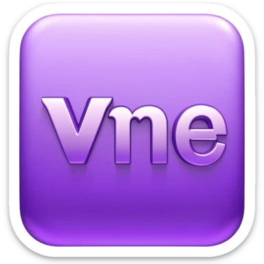 3D text that spells "me" in a shiny purple font  sticker