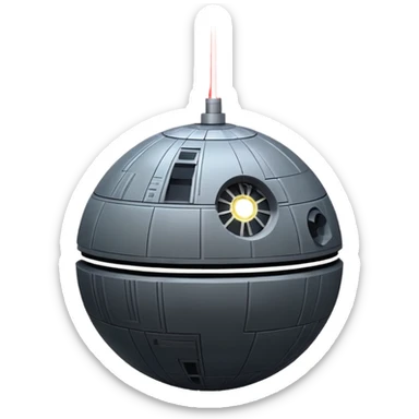 death star laser dramatic lighting sticker