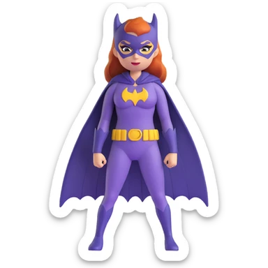 Batgirl superhero sticker