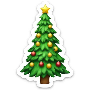 Christmas tree sticker