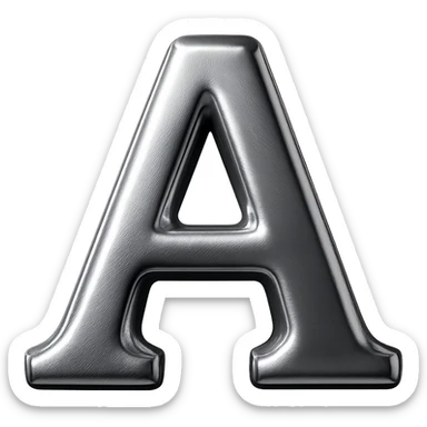 letter A sticker