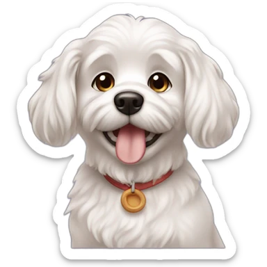 Dog malteser sticker