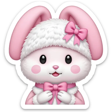 My melody ribbon sticker