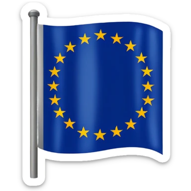 the flag of the European Union sticker