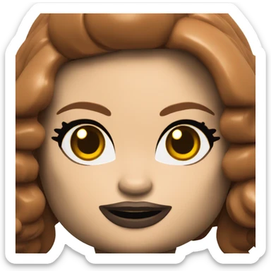 Lego minifig black widow sticker