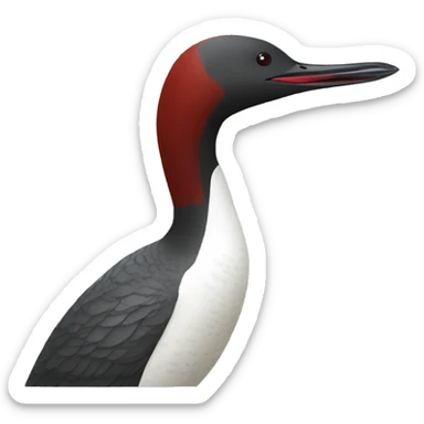 Red-throated loon sticker