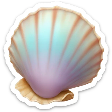 rare pastel shell sticker