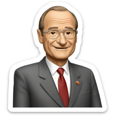 Jacques chirac sticker