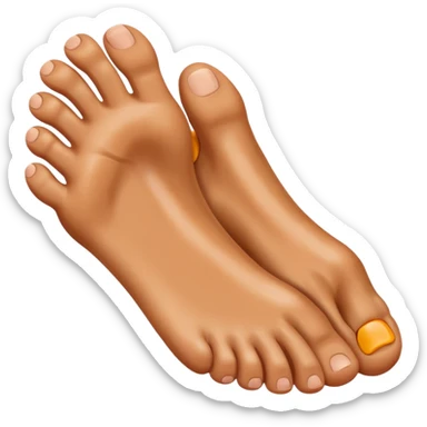 a foot is grabbed by a hand sticker