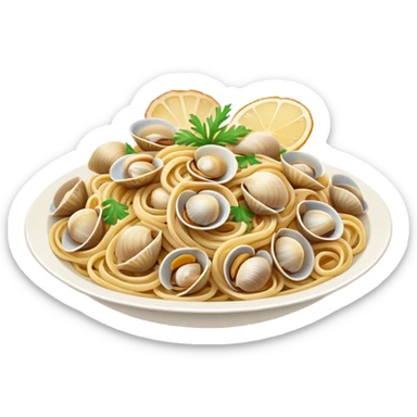Linguine and cockles  sticker