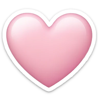 Light pink heart sticker