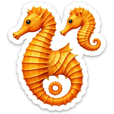 The seahorse emoji sticker