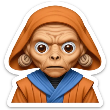 Plo Koon from Star Wars, emoji style sticker