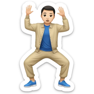 Chinese man twerking clothed this time  sticker