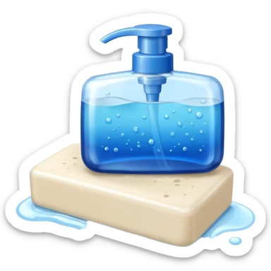 Soap and shampoo sticker