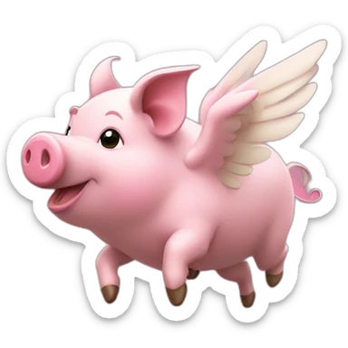 flying-pig sticker