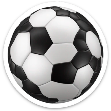 A soccer ball and volleyball combined sticker
