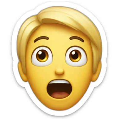 scared and surprised sticker