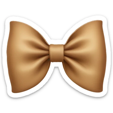 Light Brown bow  sticker
