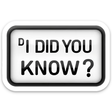  Did You Know?  sticker