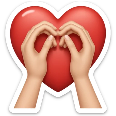 heart hug sticker