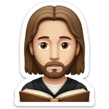 Jesus frowning at a Book of Mormon sticker