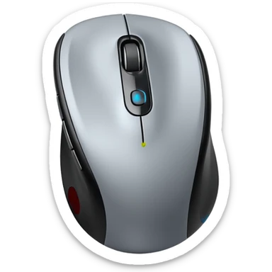 a wireless computer mouse sticker